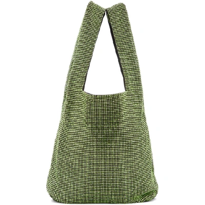 Shop Alexander Wang Green Mini Wangloc Bodega Tote