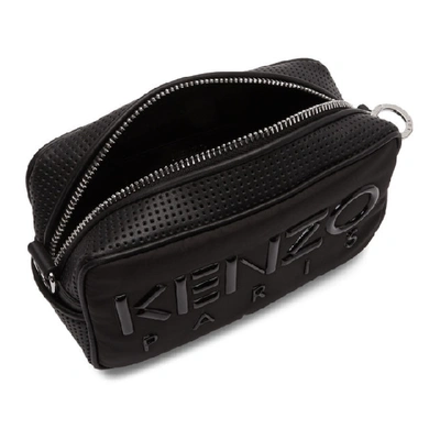 Shop Kenzo Black Logo Crossbody Bag In 99 Black