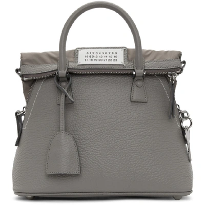 Shop Maison Margiela Grey Medium 5ac Bag In T8135 Smoke