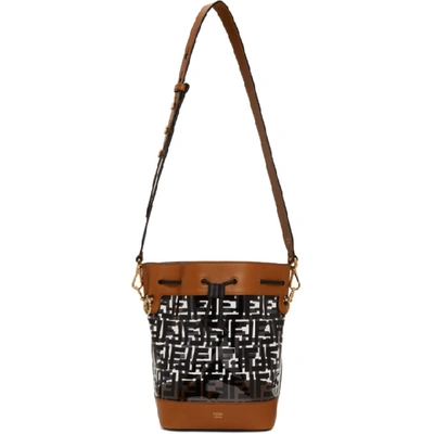 Shop Fendi Black & Brown 'forever ' Mon Trésor Bag In F17a3 Black