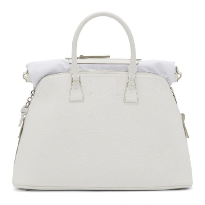 Shop Maison Margiela White Large 5ac Bag