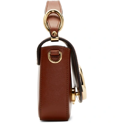 Shop Chloé Chloe Brown Mini Chloe C Bag In 27s Sepiabr