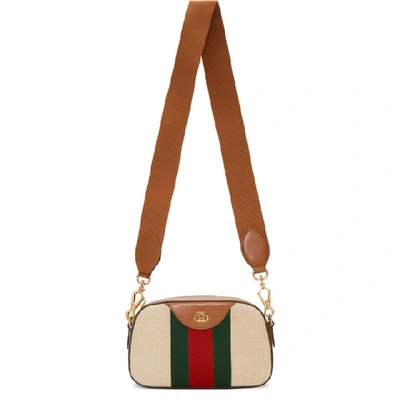 Shop Gucci Beige Gg Vintage Canvas Bag In 9685 Beige