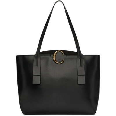 Shop Chloé Black Medium 'chloe C' Tote