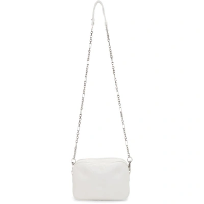 Shop Maison Margiela White Small Rectangular Glam Slam Bag In T1003 White