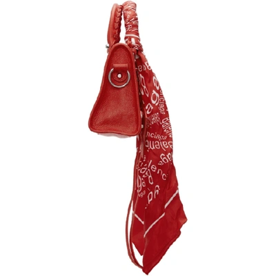 Shop Balenciaga Red Mini City Scarf Bag