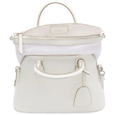 Shop Maison Margiela White Medium 5ac Bag In T1003 White