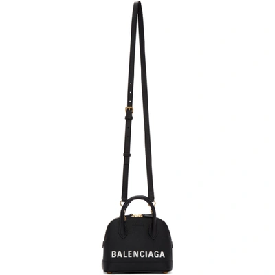 Shop Balenciaga Black Xxs Ville Top Handle Bag