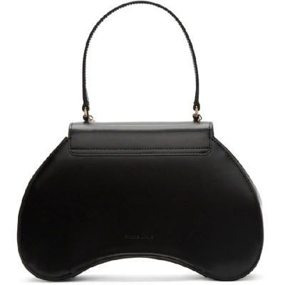 Shop Simone Rocha Black Handheld Bean Bag In Black/ Pear