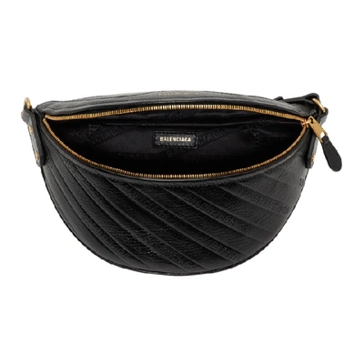 Shop Balenciaga Black Xxs Souvenirs Belt Bag