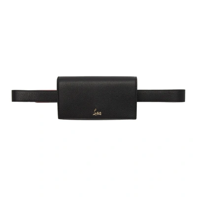 Shop Christian Louboutin Black Boudoir Belt Bag In Cm6s Blk/go