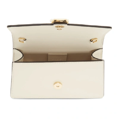 Shop Gucci White Super Mini Sylvie Chain Bag In 8454 White