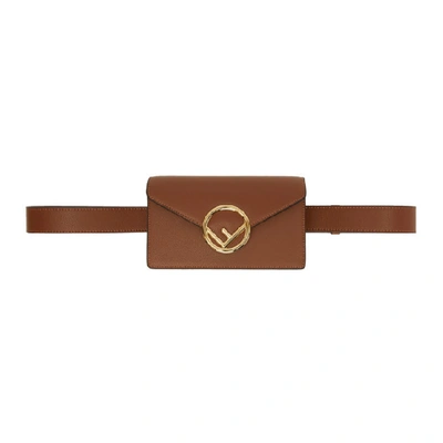 Shop Fendi Brown F Is  Belt Bag In F16gp Caram