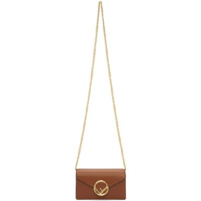 Shop Fendi Brown F Is  Belt Bag In F16gp Caram