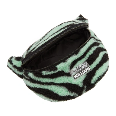 Shop Ashley Williams Ssense Exclusive Green And Black Tiger Pouch In Green Tiger