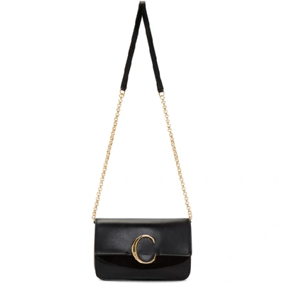 Shop Chloé Chloe Black Chloe C Chain Clutch Bag