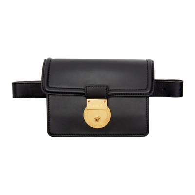 Shop Versace Black V-adiona Tribute Belt Bag In K41ot Black