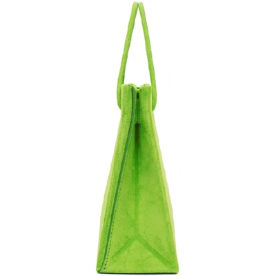 Shop Medea Green Suede Prima Hanna Bag