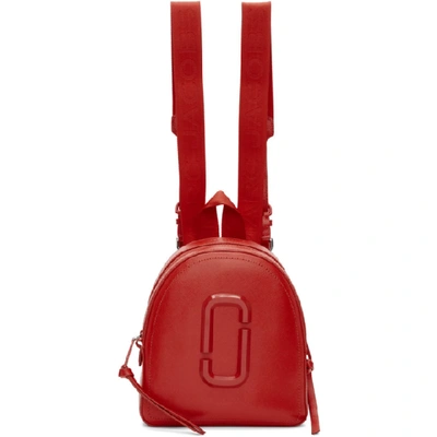 Shop Marc Jacobs Red Dtm Pack Shot Backpack In 612 Geraniu