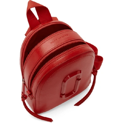 Shop Marc Jacobs Red Dtm Pack Shot Backpack In 612 Geraniu