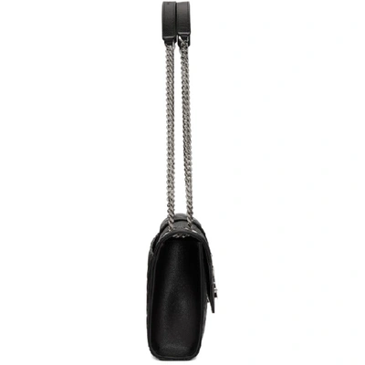 Saint Laurent Small Envelope Calfskin Leather Shoulder Bag In 1000 Black