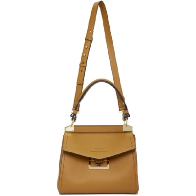 Shop Givenchy Tan Small Mystic Top Handle Bag