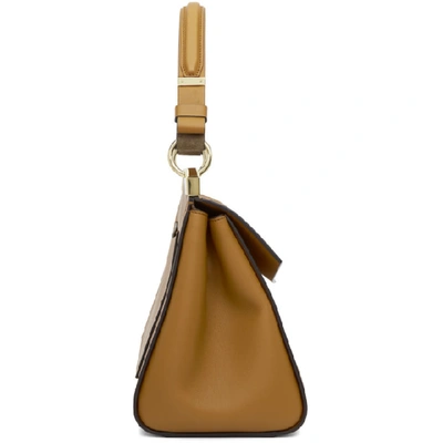 Shop Givenchy Tan Small Mystic Top Handle Bag