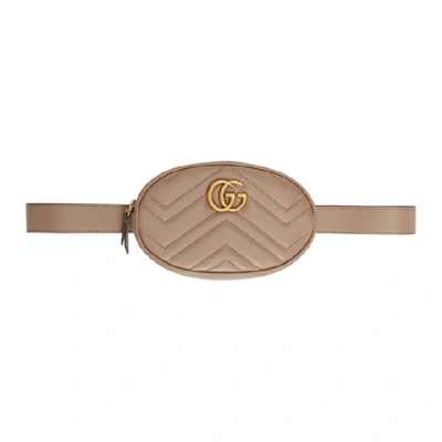 Shop Gucci Pink Gg Marmont 2.0 Belt Pouch