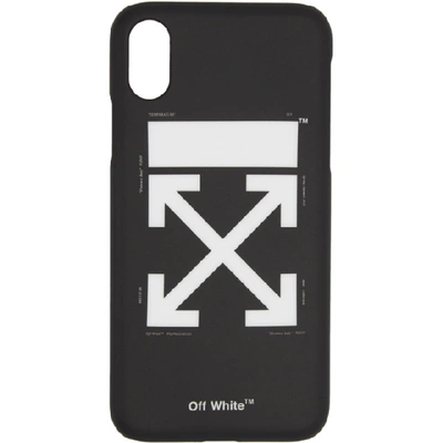 Shop Off-white Black And White Arrows Carry Ov Iphone X Case In 1001 Blkwht