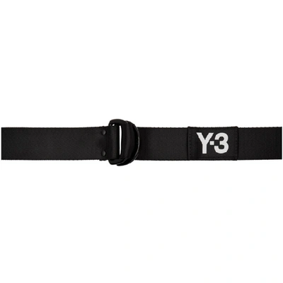 Shop Y-3 Black Logo Belt