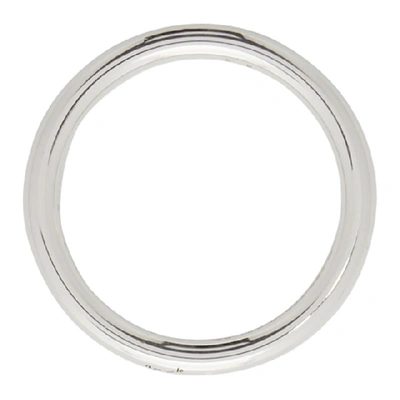 Shop Le Gramme Silver Polished 'le 3 Grammes' Bangle Ring