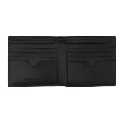 Shop Alexander Mcqueen Black Iridescent Bifold Wallet In 1000 Black