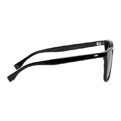 Shop Fendi Black Square Sunglasses In 0807 Black