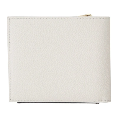 Shop Thom Browne White Paper Label Billfold Wallet In 001 Black