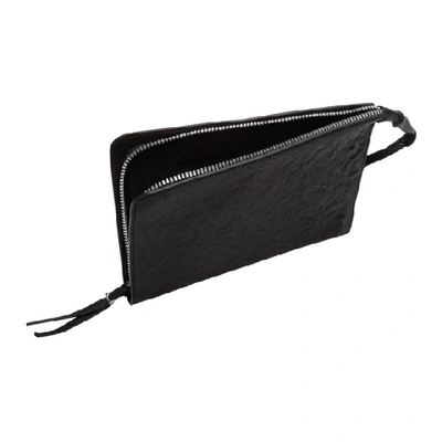 Shop Boris Bidjan Saberi Black Zip-around Wallet