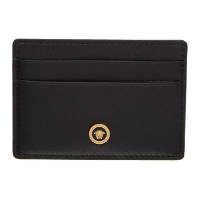 Shop Versace Black Medusa Card Holder In D41oh Black