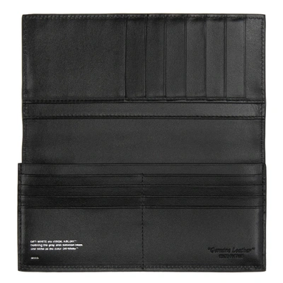 Shop Off-white Black Logo Yen Wallet In 1001 Blkwht