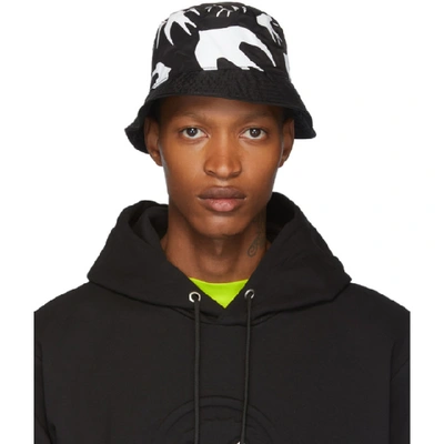 Shop Mcq By Alexander Mcqueen Mcq Alexander Mcqueen Black Swallow Bucket Hat