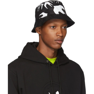 Shop Mcq By Alexander Mcqueen Mcq Alexander Mcqueen Black Swallow Bucket Hat