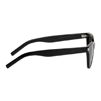 Shop Saint Laurent Black Small Sl 51 Sunglasses In 001 Black