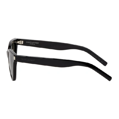 Shop Saint Laurent Black Small Sl 51 Sunglasses In 001 Black