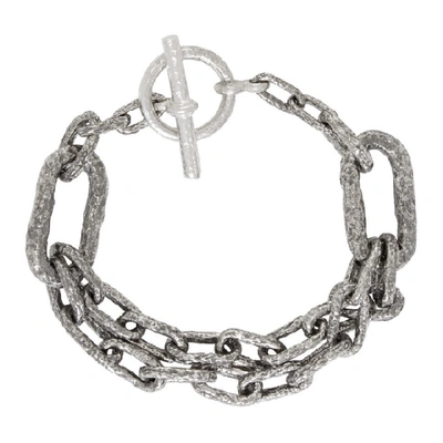 Shop Pearls Before Swine Silver Old Textured Link Bracelet
