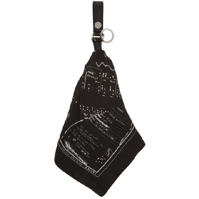 Shop Amiri Black Bandana Keychain