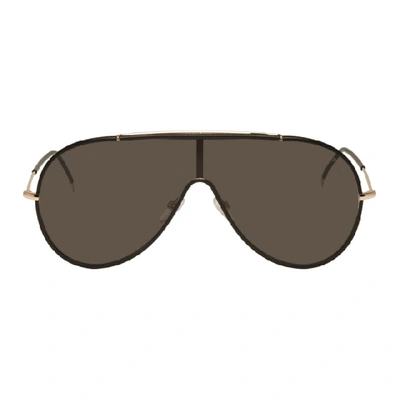 Shop Tom Ford Black Mack Sunglasses In 01a Roseblk