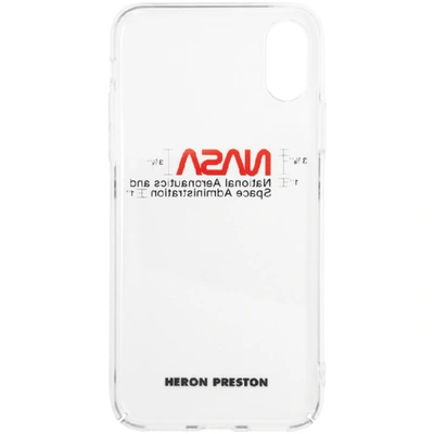 Shop Heron Preston Multicolor Logo Iphone Xs Case In 9888 Transp