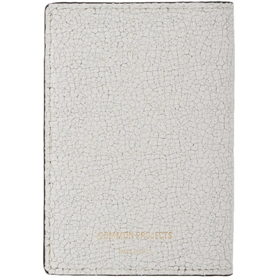 Shop Common Projects White Cracked Folio Wallet In 0506 Crkwht