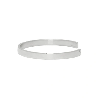 Shop Le Gramme Silver Polished Le 15 Grammes Ribbon Bracelet