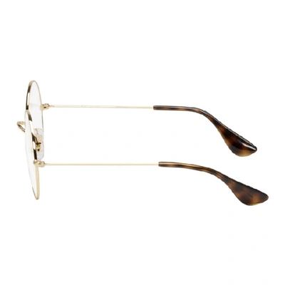 Shop Ray Ban Ray-ban Gold Ja-jo Glasses In 2969 Gold