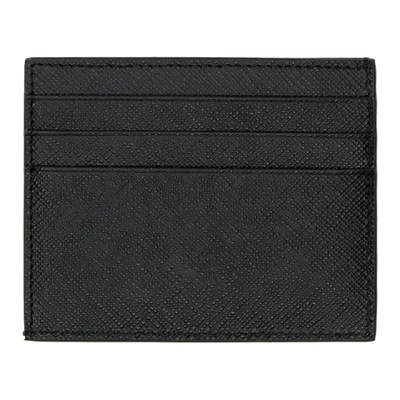 Shop Prada Black & Blue Colorblocked Card Holder