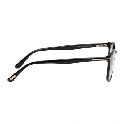 Tom Ford Black Tf-5505 Glasses In 001shinyblk | ModeSens